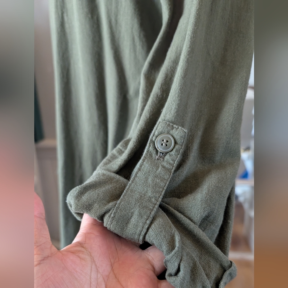 Vera Moda Olive Green Open Front Jacket - Picture 2 of 7